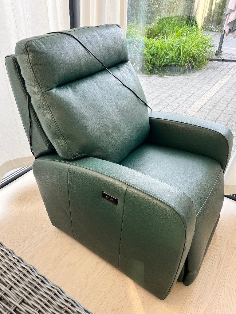 Relaxeetel elektrisch leder, Huis en Inrichting, Ophalen, Eenpersoons, Relaxzetel, Leer