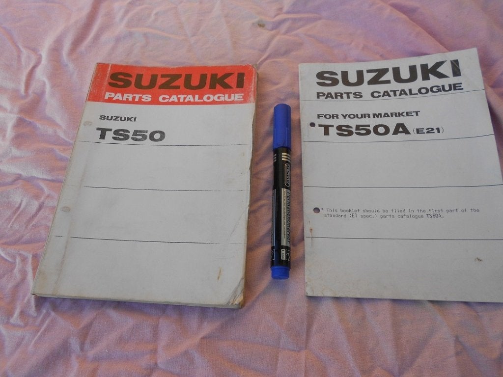 Suzuki Oldtimer TS 50 Onderdelenboek Parst Catalogue, Ophalen, Nieuw