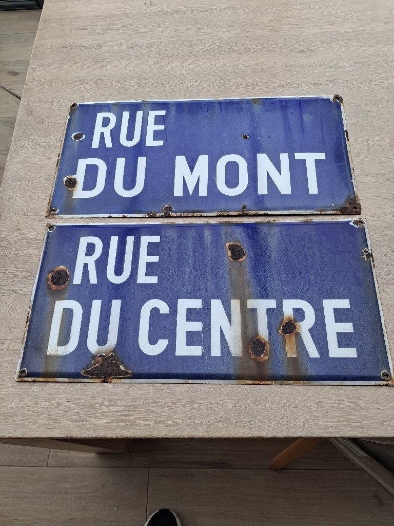 Plaques emaillees, Collections, Marques & Objets publicitaires, Enlèvement, Utilisé