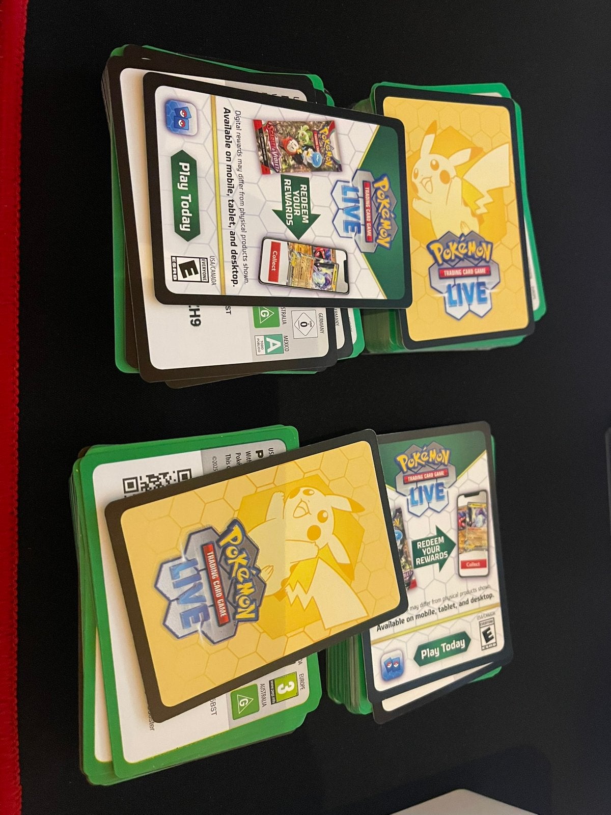 Pokémon Live code kaarten (online TCG): 320 codes, Hobby en Vrije tijd, Ophalen of Verzenden, Zo goed als nieuw