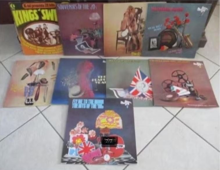 9 disques vinyles avec de la musique swing des années 20-50, CD & DVD, Vinyles | Jazz & Blues, Enlèvement ou Envoi, Comme neuf