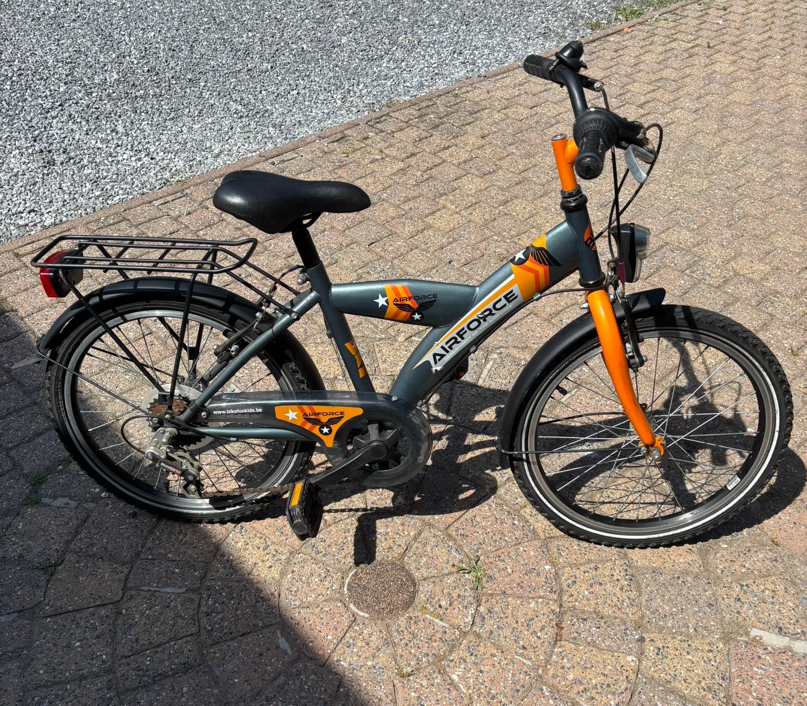 Jongensfiets Airforce 20 inch 6 speed 6-8jaar, Ophalen, Gebruikt, Velgrem, 16 tot 20 inch