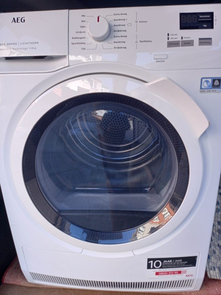 Sèche linge AEG 8kg pompe à chaleur A ++, Electroménager, Enlèvement, Comme neuf, Chargeur frontal