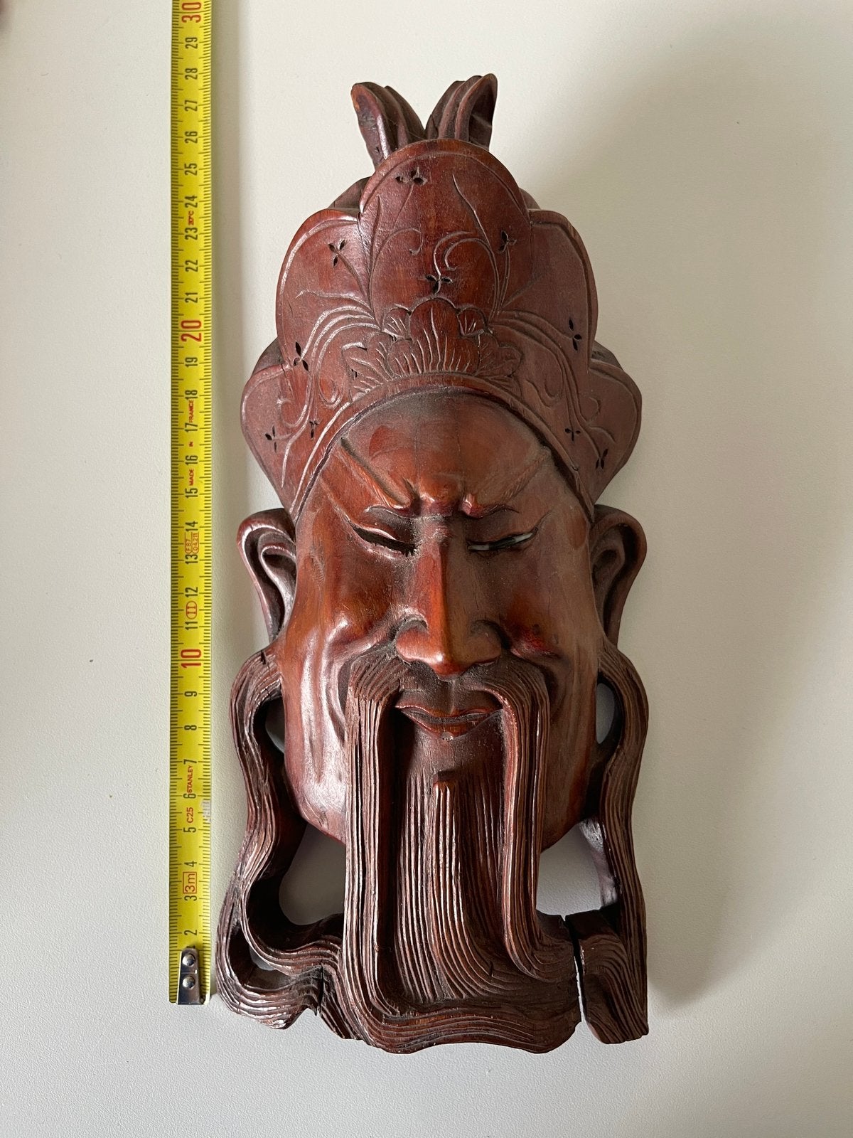 Chinees masker in hout., Ophalen, Hout, Masker