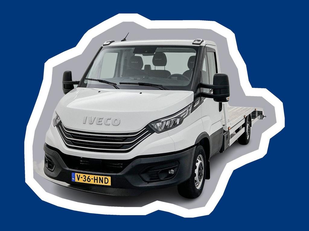 Iveco Daily 35S18H 3.0 Oprijwagen Led Adaptieve cruise contr, Auto's, Automaat, Iveco, Wit, Bedrijf