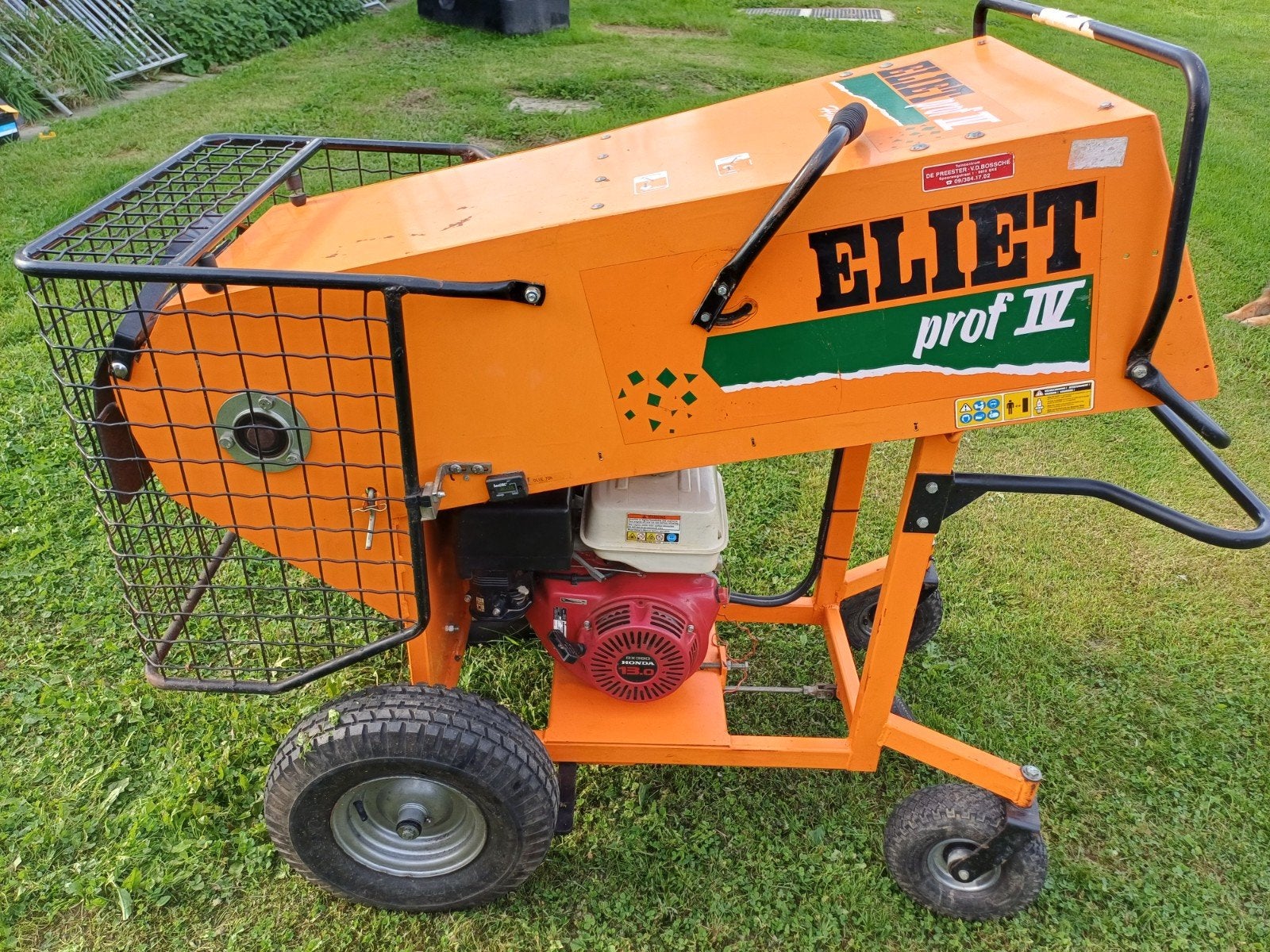 Eliet prof 4 hydro versnipperaar, Ophalen, Eliet