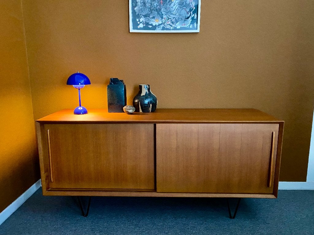 Buffet style années 60 Collection Oskar pour Furnified, Ophalen, 100 tot 150 cm, Meuble de style scandinave vintage/retro/design