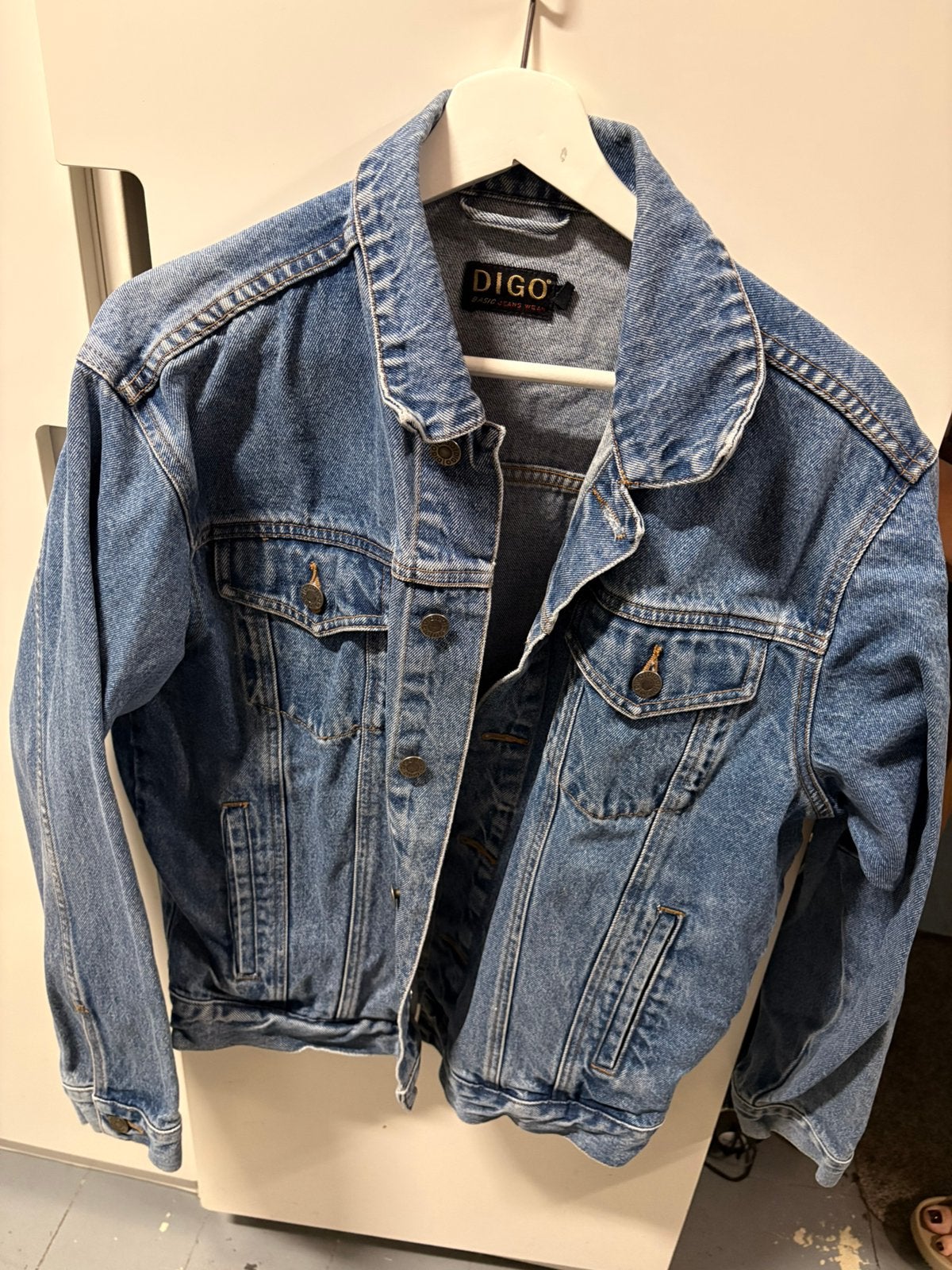 Oversized jeansjasje, Kleding | Dames, Ophalen of Verzenden, Zo goed als nieuw, Maat 38/40 (M)
