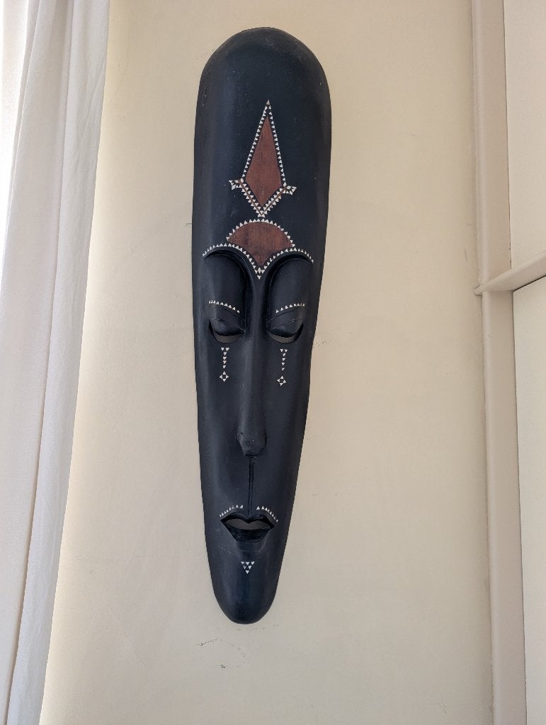 Grand masque de Bali-Lombok, Objet de décoration, Vintage, 100 cm, Comme neuf
