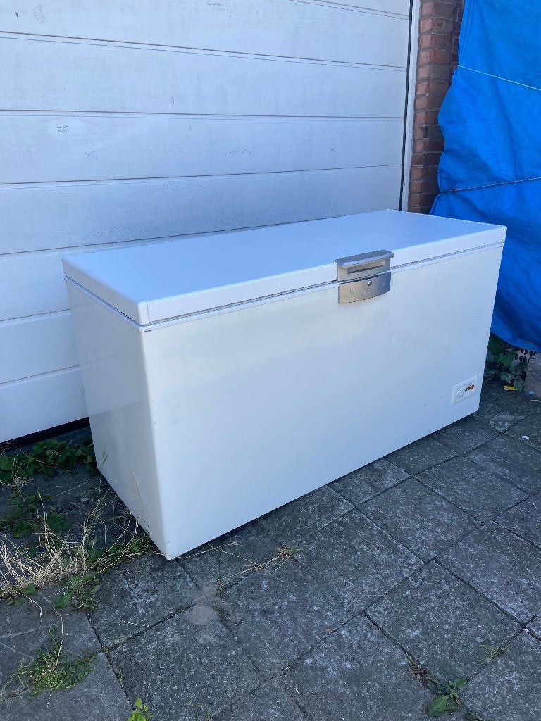 Grote diepvrieskist A+ 500 liter, Gebruikt, Tussenbouw, Energieklasse A of zuiniger, 90 cm of meer