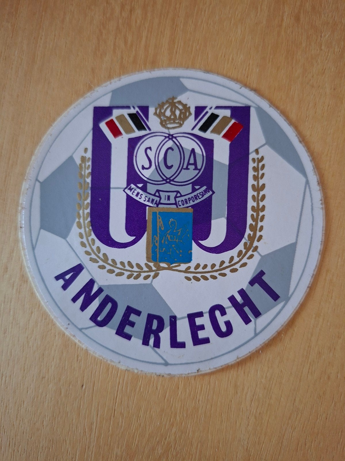 Sticker Anderlecht  voetbalploeg, Ophalen of Verzenden