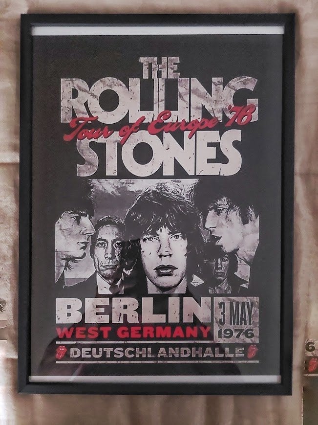 Rolling Stones retro affiche, Enlèvement, Comme neuf, Autres types