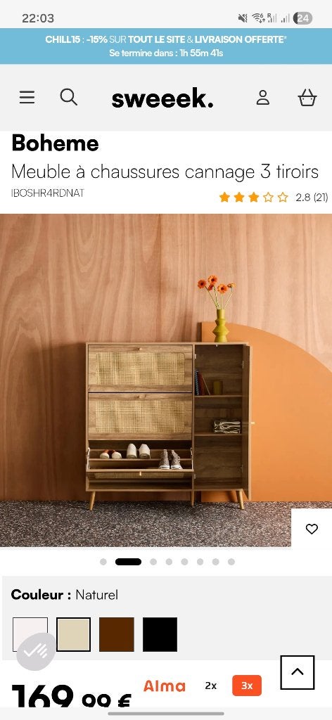 Meuble à chaussures neuf, Enlèvement, Neuf