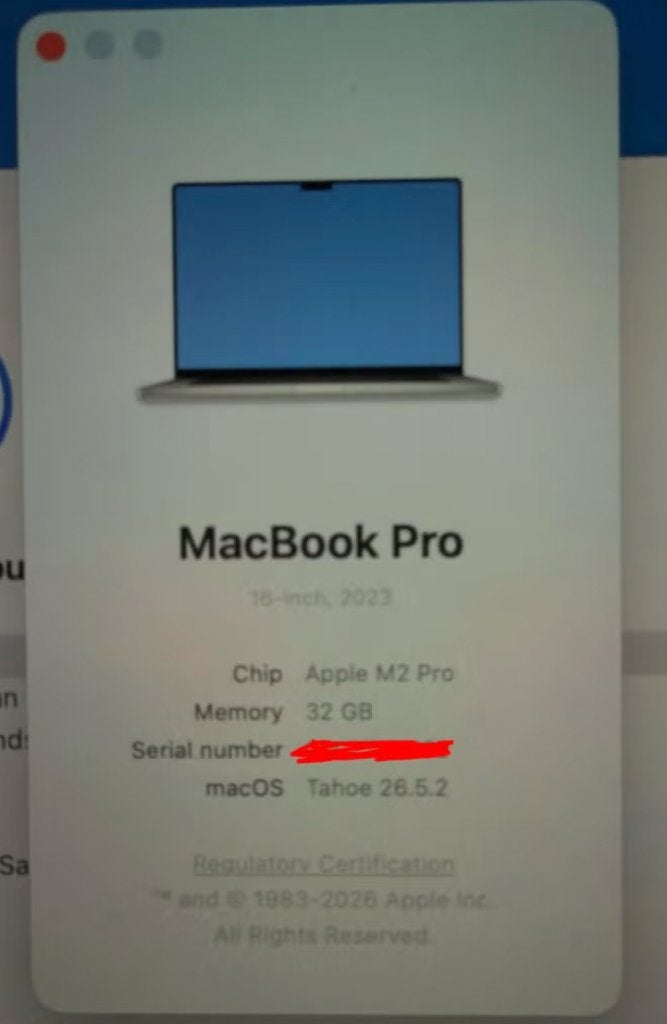 Macbook M2 Pro (32GB RAM), Computers en Software, Apple Macbooks, Ophalen, Gebruikt, 32 GB, 512 GB
