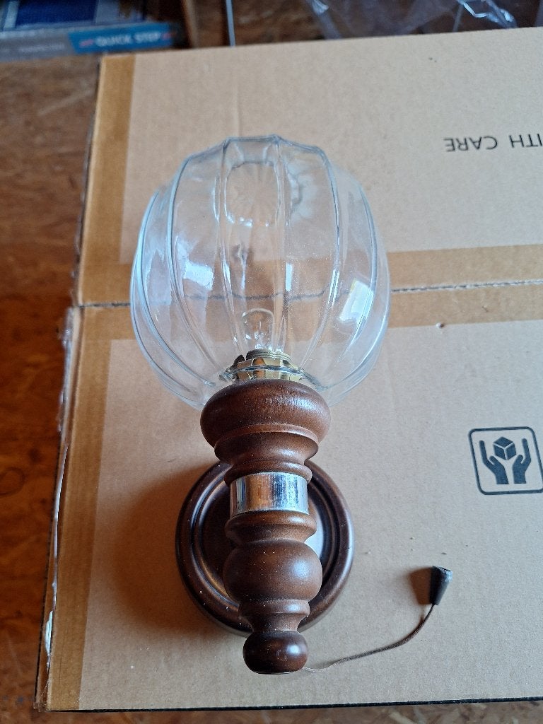 wandlamp, Huis en Inrichting, Ophalen, Zo goed als nieuw, Glas, Wandlamp