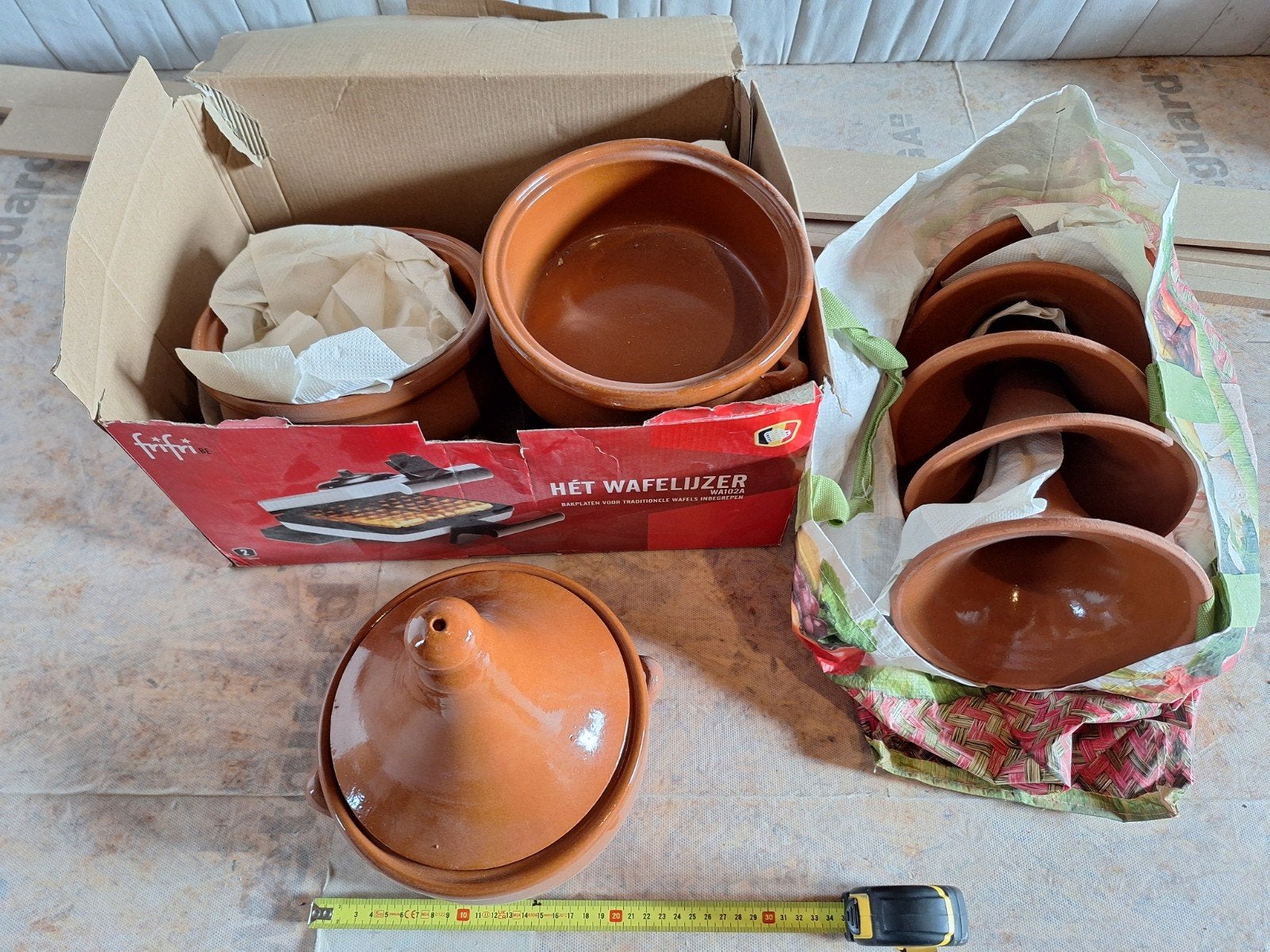 6 individuele tajine-gerechten, Ophalen, Nieuw, Aardewerk, Kom(men)