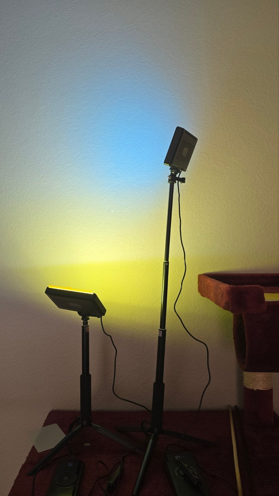2 studio lampen, Audio, Tv en Foto, Fotografie | Fotostudio en Toebehoren, Ophalen, Zo goed als nieuw, Verstelbaar