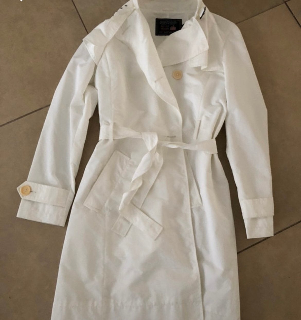 Witte regenjas River Woods maat M, Kleding | Dames, Ophalen of Verzenden, Nieuw, Maat 38/40 (M), Wit