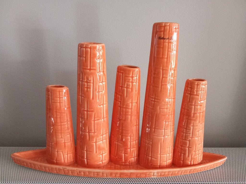 Vaas Celine de Lijs., Neuf, Enlèvement ou Envoi, Pierre/céramique, Orange