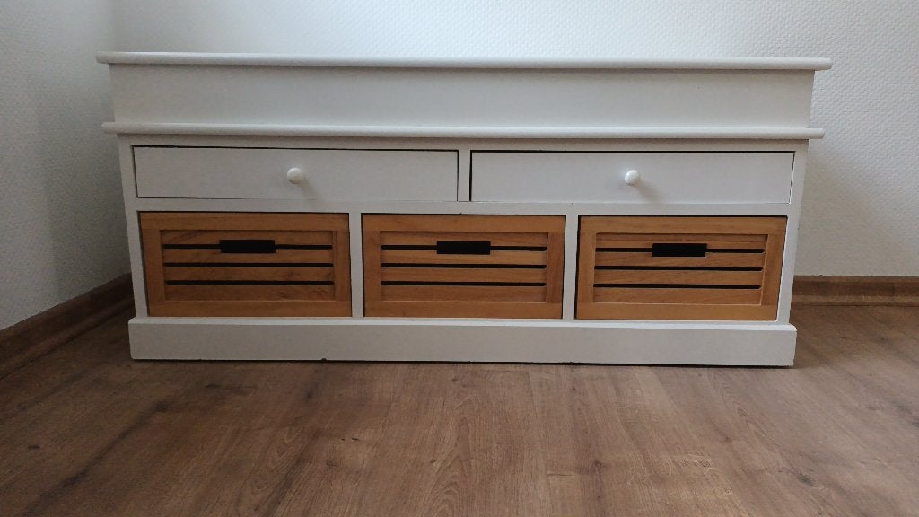 Houten halbank, Ophalen, Gebruikt