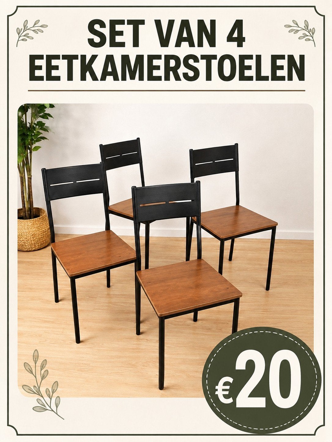 4 stoelen, Ophalen of Verzenden
