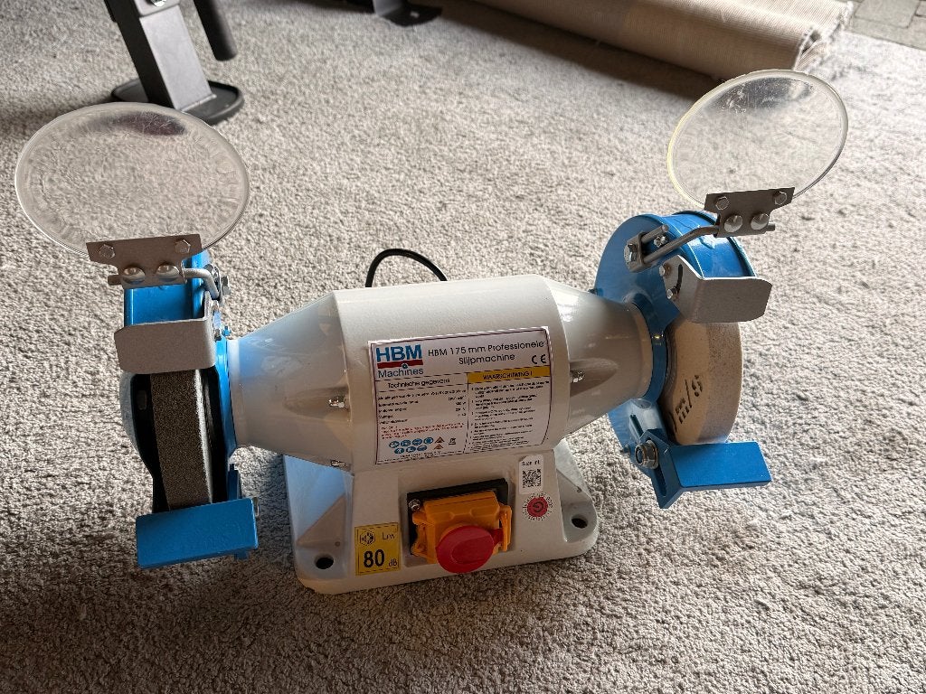 HBM 175mm Professionele Slijpmachine 500W, Ophalen of Verzenden, Zo goed als nieuw, Minder dan 700 watt, Werkbankslijpmachine