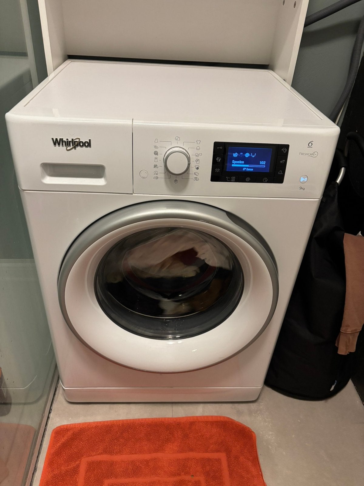 Wasmachine - Whirlpool 9kg, Electroménager, 8 à 10 kg, Enlèvement, Utilisé