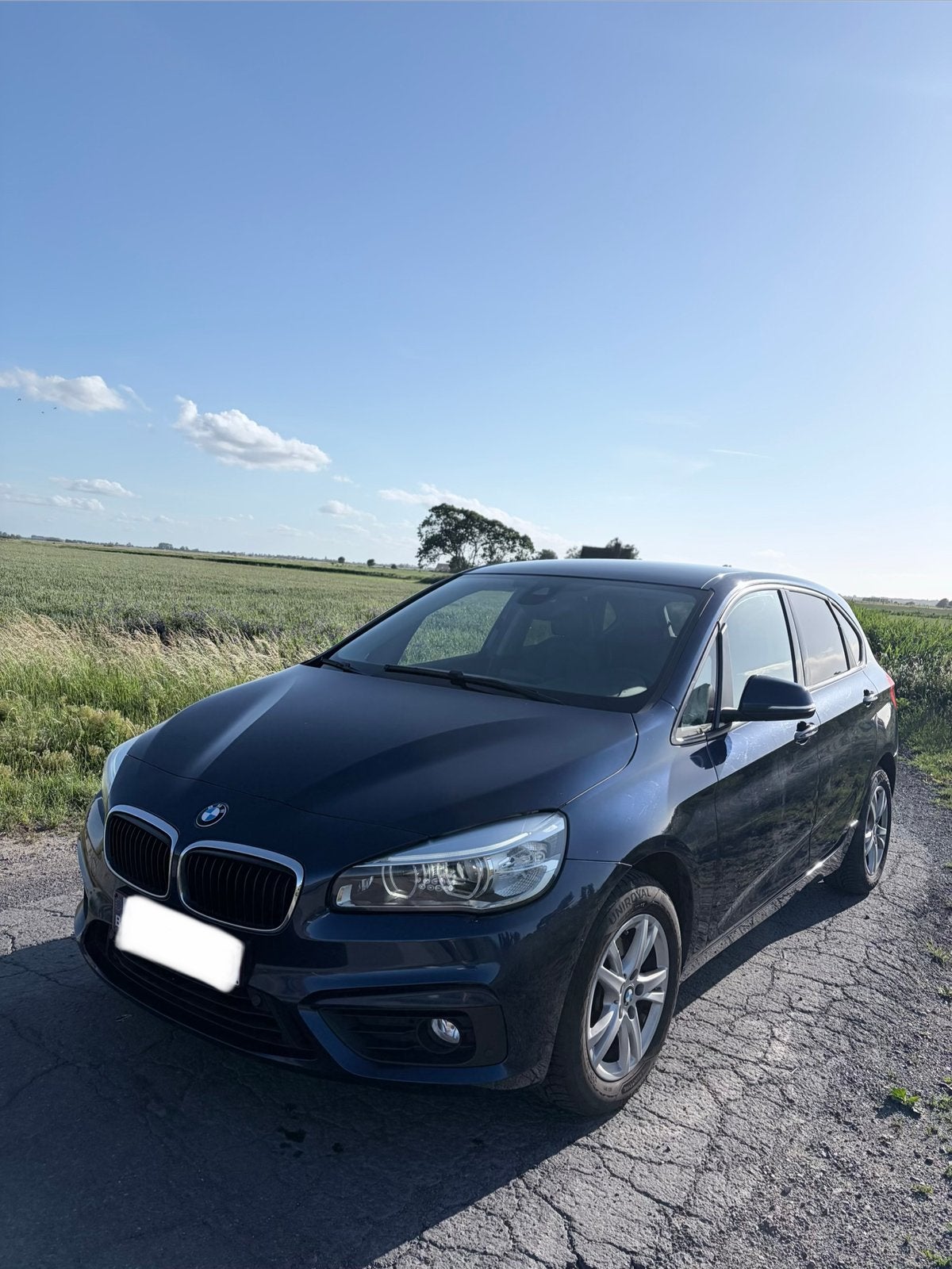 BMW 218d Active Tourer automaat, Auto's, Monovolume, 1995 cc, Blauw, 5 deurs