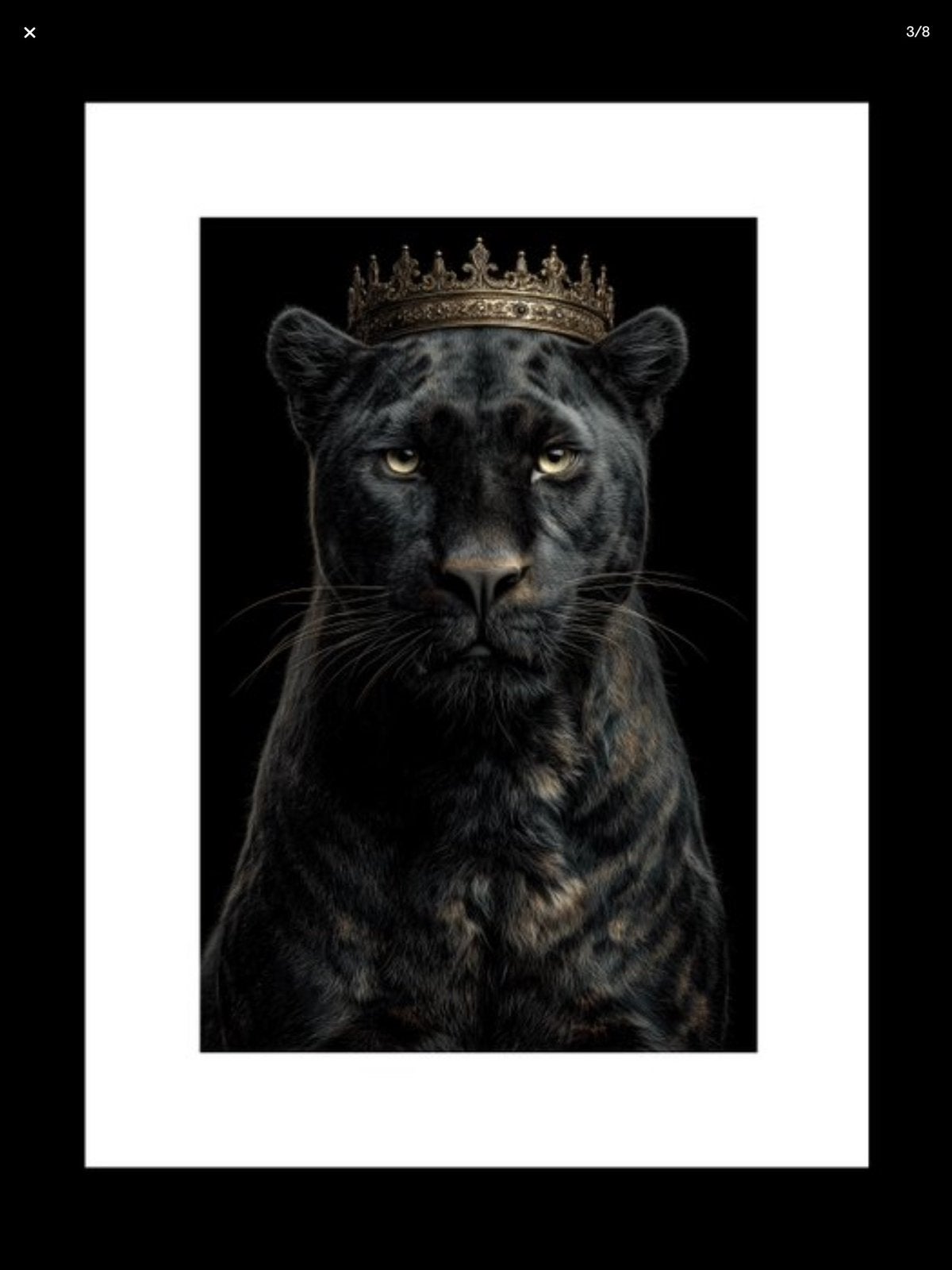 Off Axis - Black Panther XXL - Œuvre originale unique 1/1, Enlèvement ou Envoi, Technique mixte