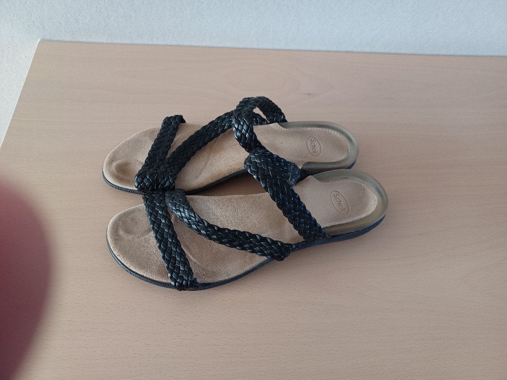 zwarte sandalen maat 41, Kleding | Dames, Ophalen of Verzenden, Zwart