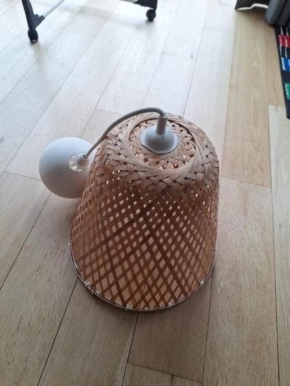 Suspension ikea Bambou, Maison & Meubles, Enlèvement, Comme neuf, E27 (grand)