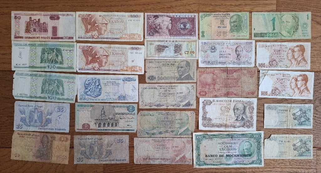 Billets divers - monde, Enlèvement ou Envoi, Billets de banque