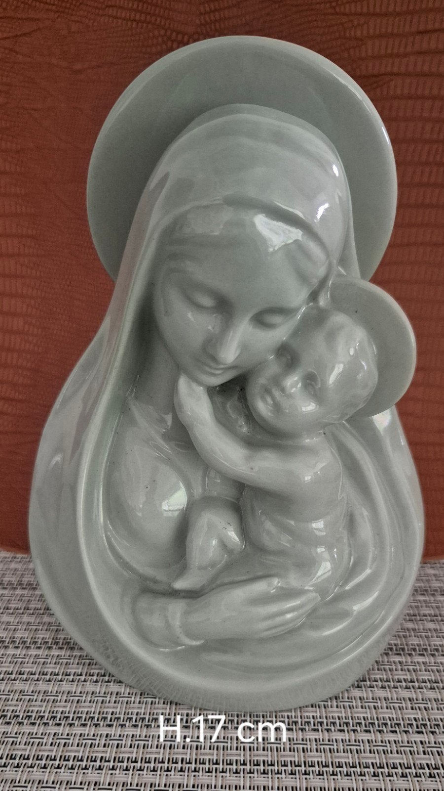 Art Deco Beeld Maria & Kind Jezus – Téco Jaren '30, Ophalen, Beeld(je)