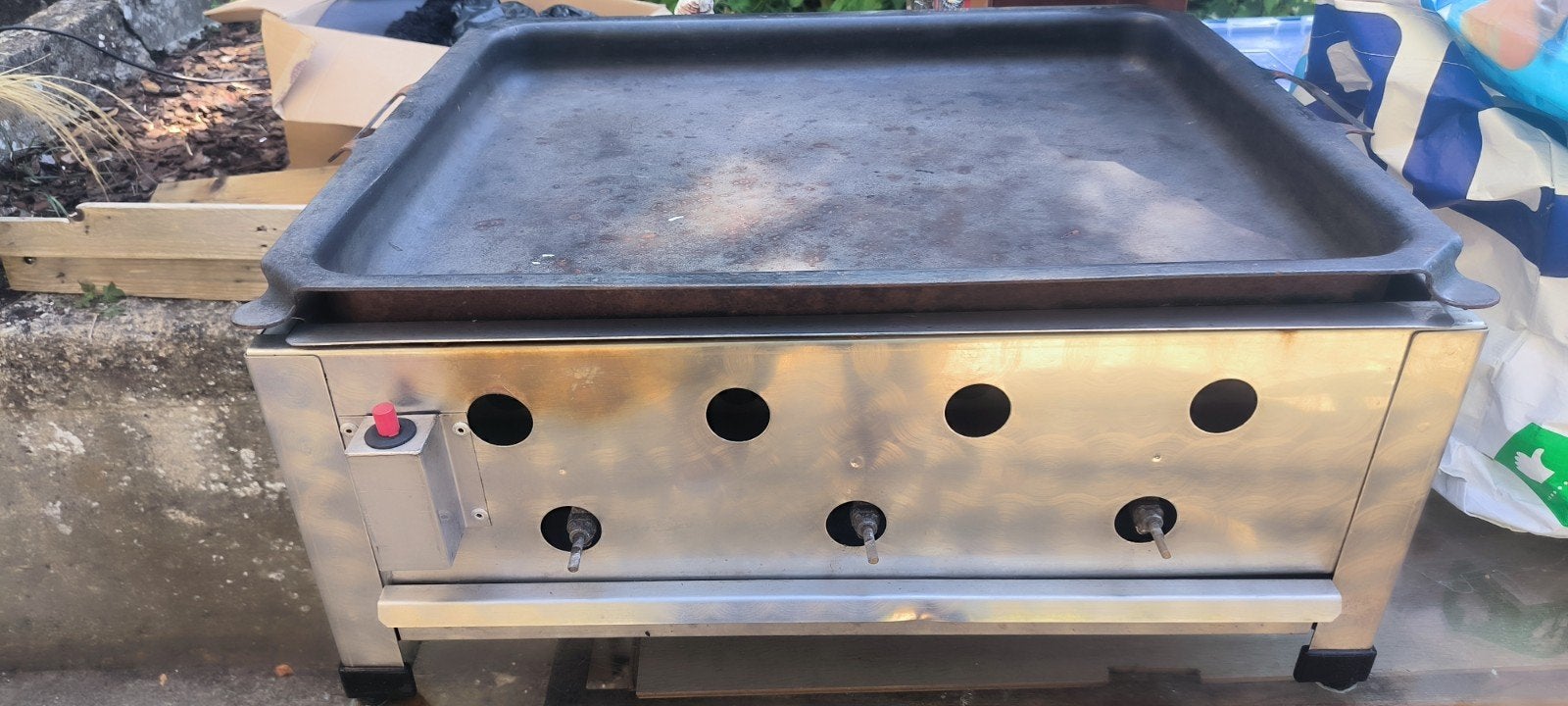 Plancha à gaz, Enlèvement