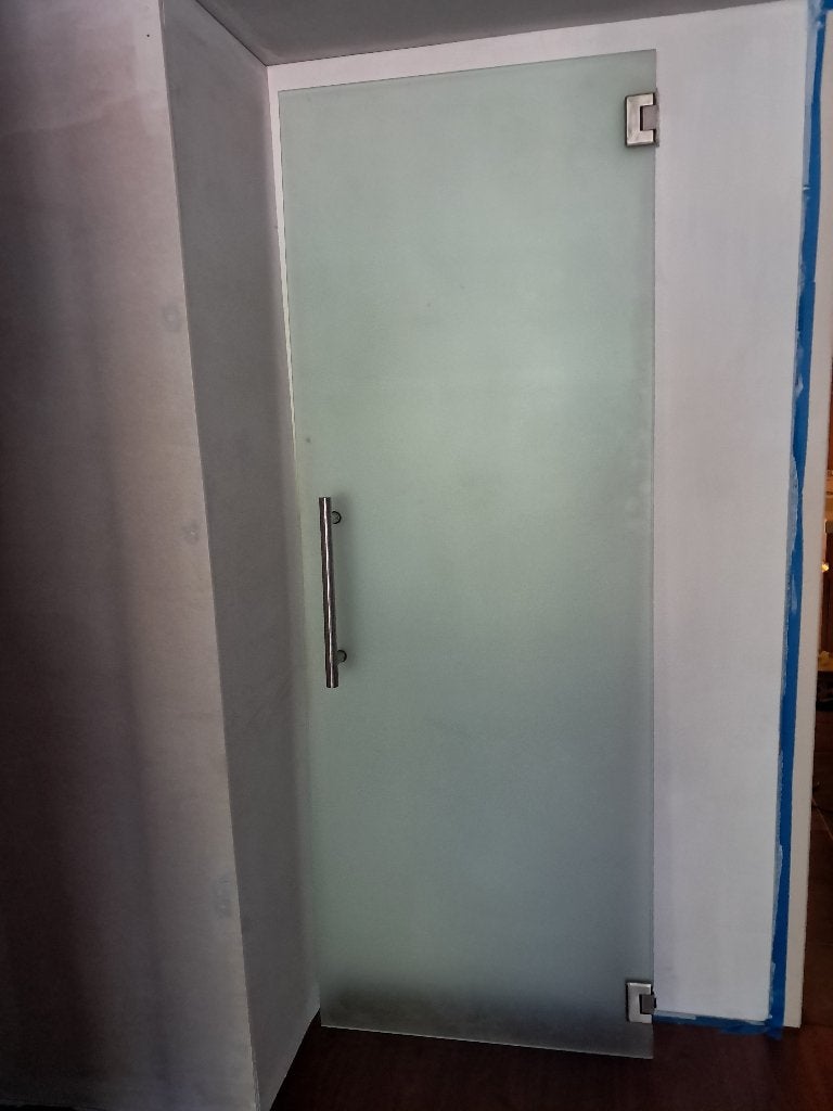 Glazen deur mat, Doe-het-zelf en Bouw, Ophalen, Gebruikt, Minder dan 80 cm, Binnendeur