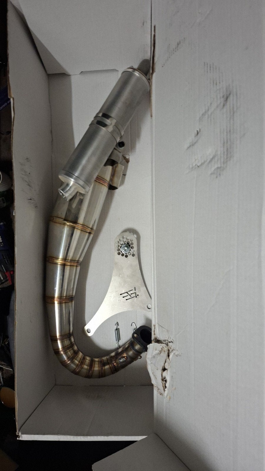 ht toreck uitlaat 125cc-180cc, Ophalen