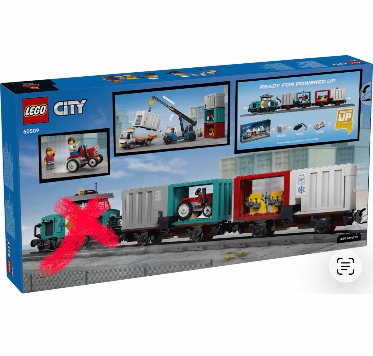 60509 Conteneurs LEGO + grue et camion. (- train), Enlèvement ou Envoi, Neuf, Briques en vrac, Lego