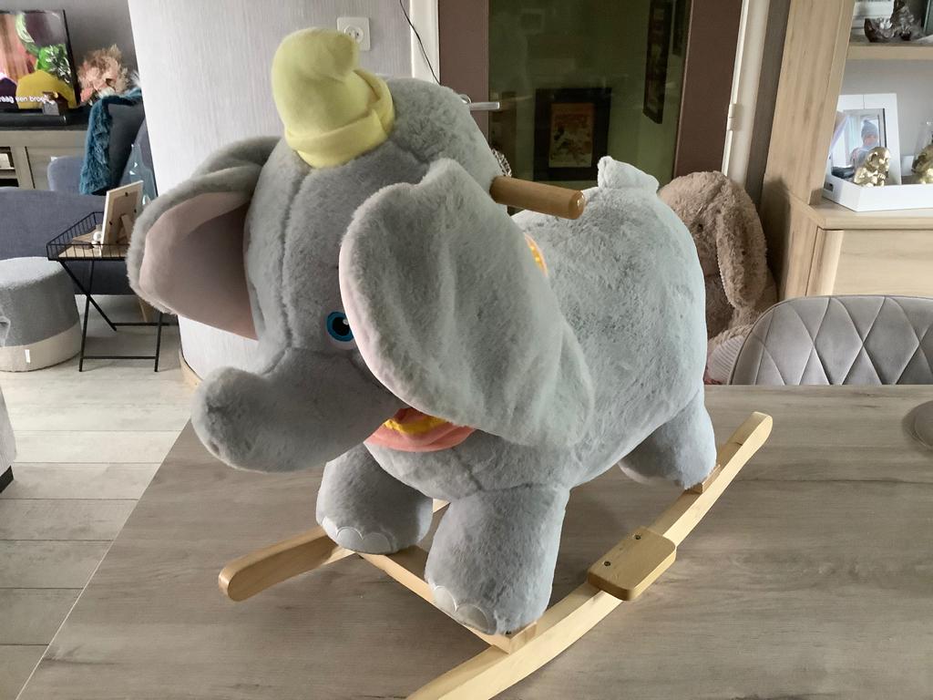Cheval à bascule Disney Dumbo (60x63 cm), Enlèvement ou Envoi, Comme neuf
