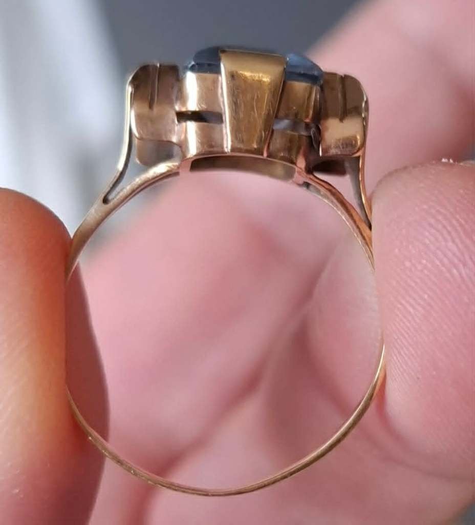 Bague vintage en or 18 carats, Bijoux, Sacs & Beauté, Bagues, Or, Or, Enlèvement, Utilisé