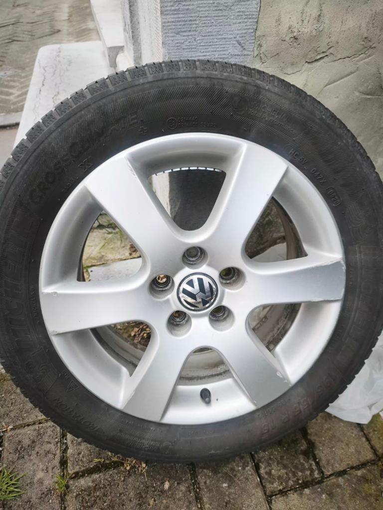 Jantes Borbet  Oem VW Polo 15 pouces 5x100, 15 pouces, Pneus et Jantes, 4 Saisons, Enlèvement