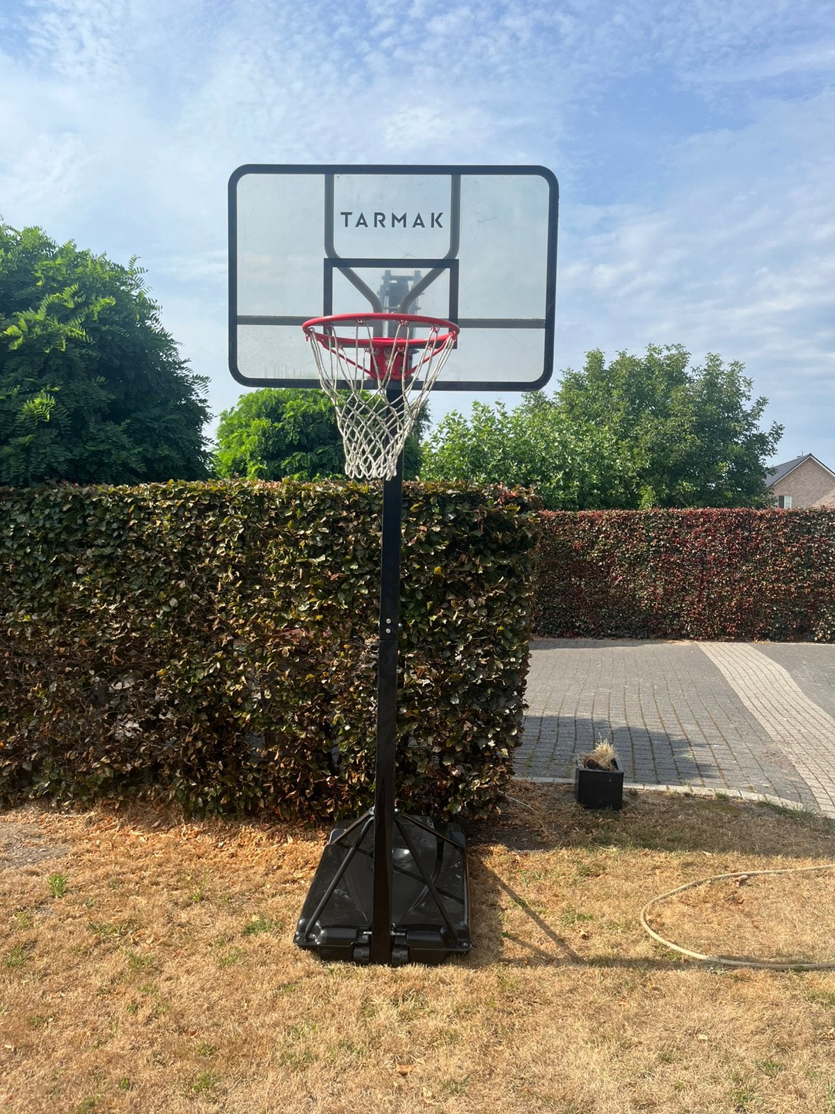Basketbaltring in hoogte verstelbaar, Ophalen, Gebruikt