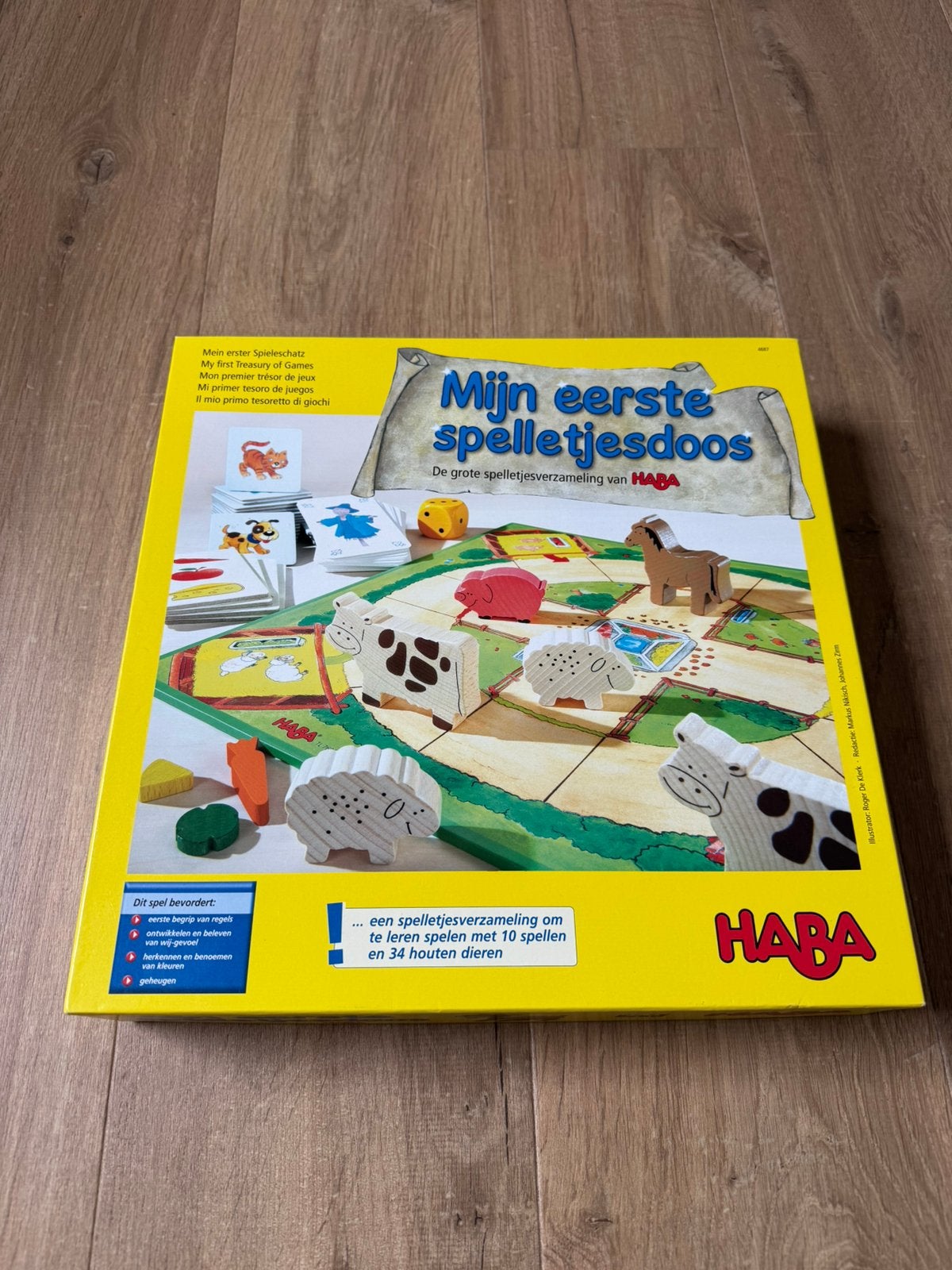 Haba Eerste spelletjesdoos, Hobby en Vrije tijd, Ophalen, Zo goed als nieuw