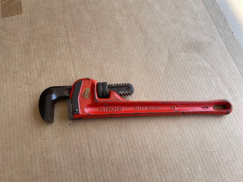 Ridgid 14" heavyduty rechte pijpsleutel, Doe-het-zelf en Bouw, Gereedschap | Handgereedschap, Gebruikt, Sleutel/ratel, Ridgid