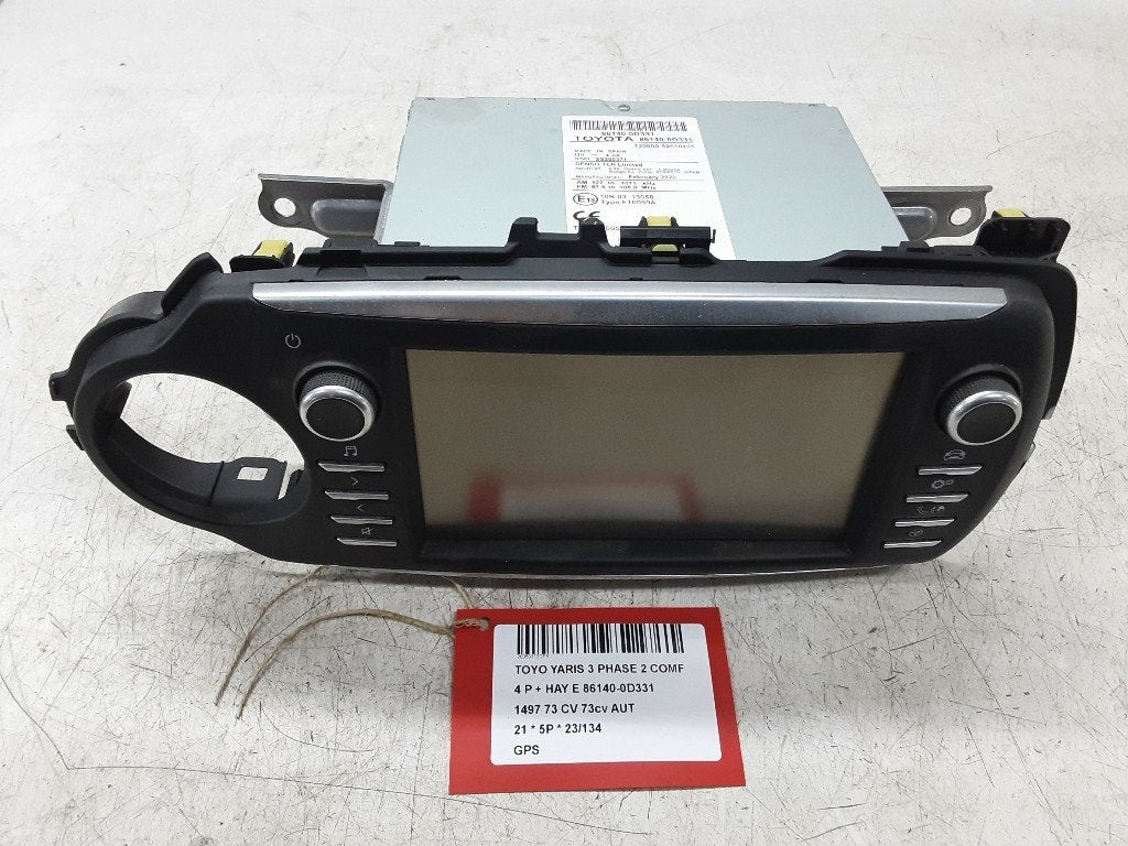 NAVIGATIE SYSTEEM Toyota Yaris III (P13) (86140-0D331), Auto-onderdelen, Gebruikt, Mevr. I. Hauben, Toyota, Rue de l'Espoir 34 34
4030  GRIVEGNÉE, BE