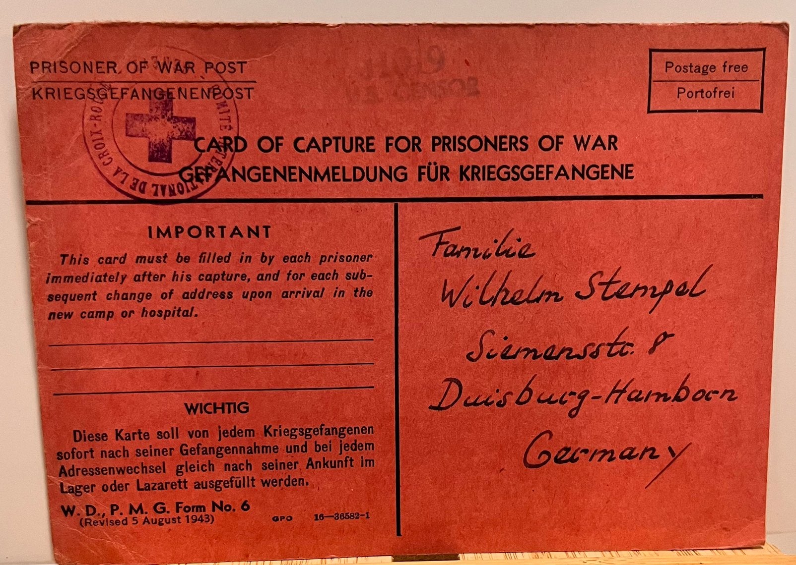 Oorlogsdocumenten WO II , originele stukken, Verzamelen, Militaria | Algemeen, Ophalen, Overige typen
