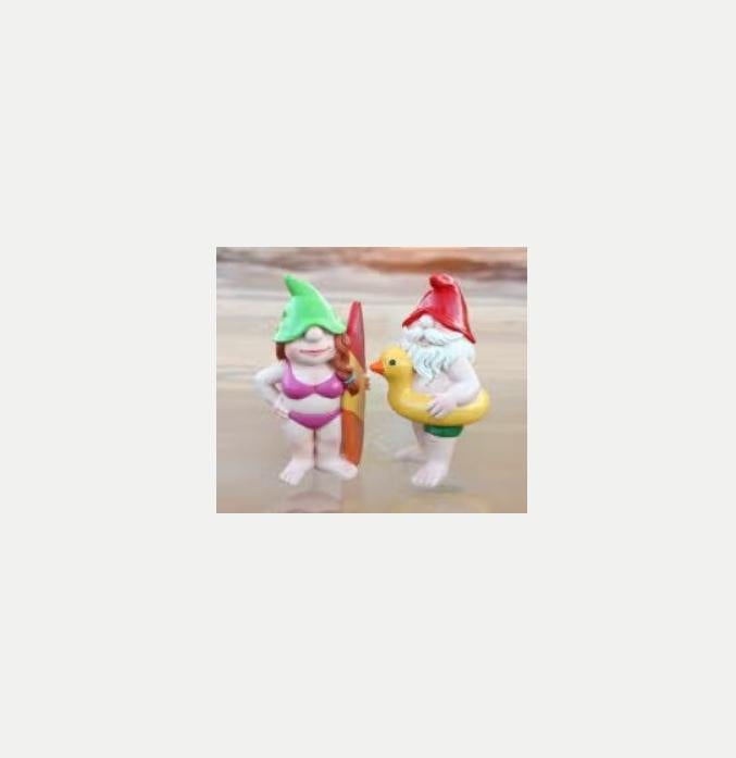 Belle statue de jardin farfadets surfeurs et nageurs (11 cm), Jardin & Terrasse, Envoi, Neuf