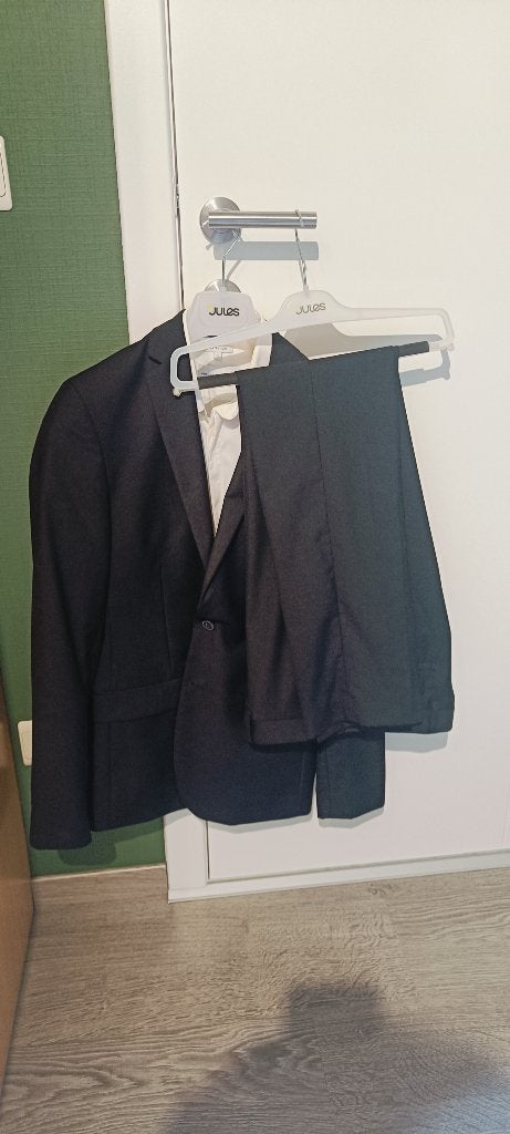 Jules Kostuum heren - Zwart S, Kleding | Heren, Ophalen, Jules, Zwart, Zo goed als nieuw
