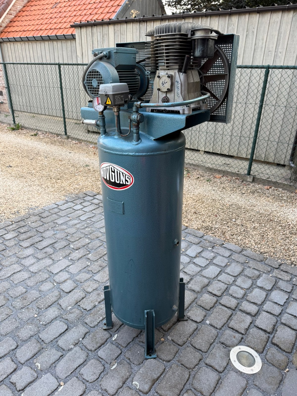 Staande compressor 150L, Doe-het-zelf en Bouw, Ophalen, Gebruikt