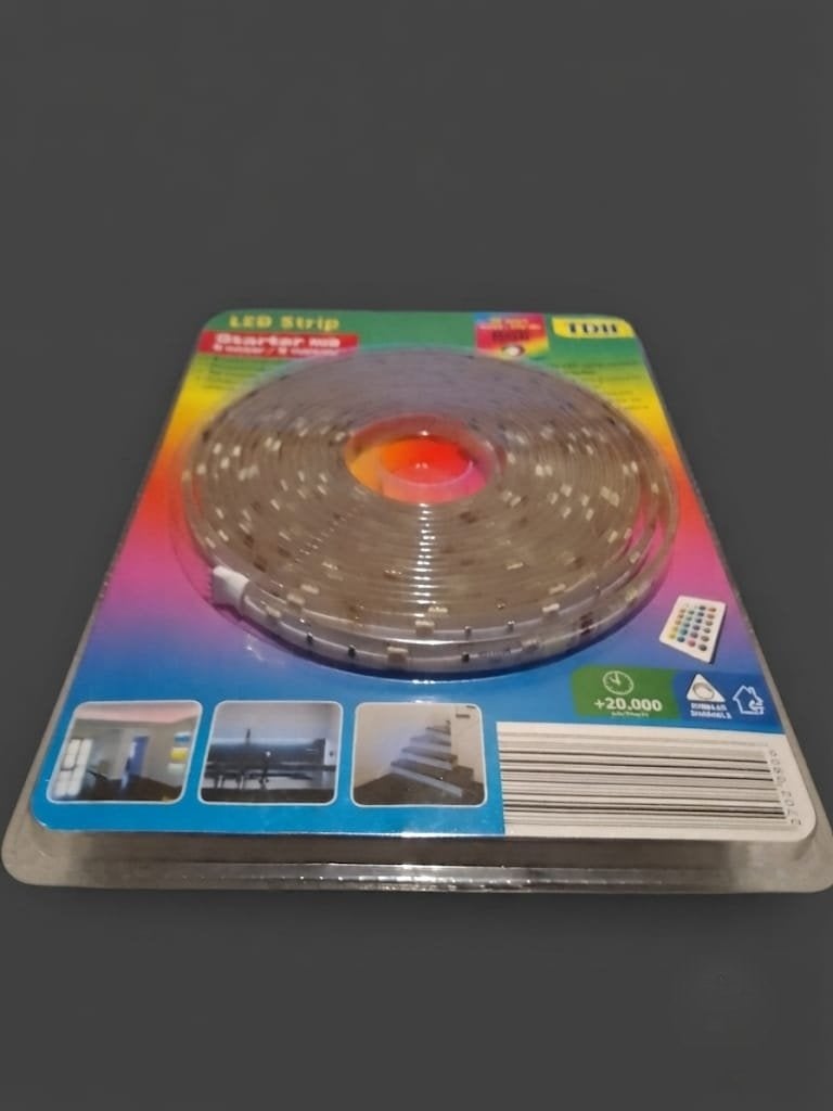 Ruban Led multicolore TDII de 5 mètres., Maison & Meubles, Lampes | Spots, Neuf, Réglable, Enlèvement, LED