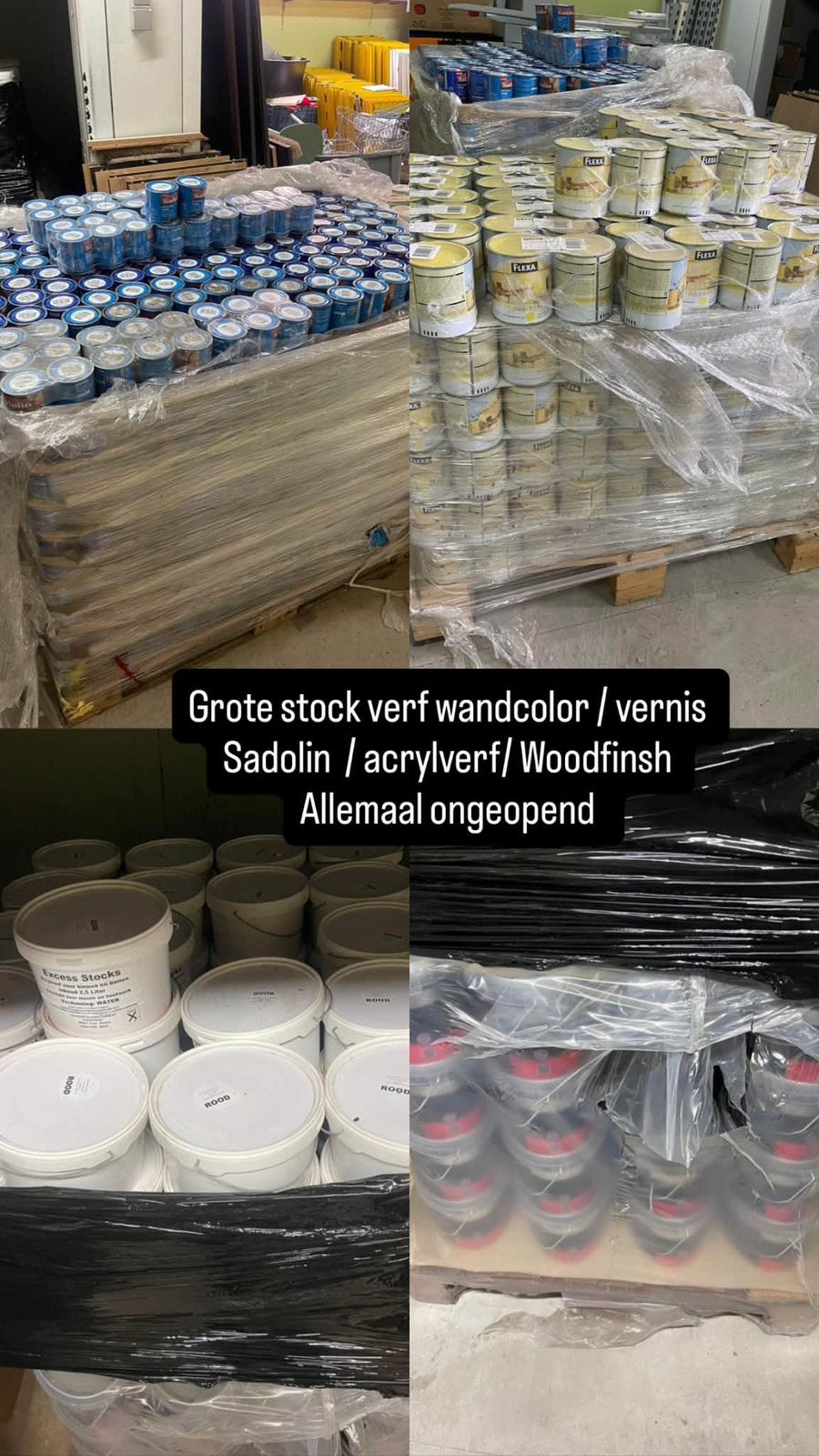 Grote stock vernis | acrylverf | flexa | woodfinish, Enlèvement